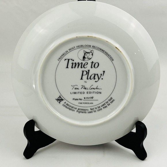 Time To Play Countryside Cats Collector Plate Franklin Mint Turi MacCombie - Picture 2 of 4